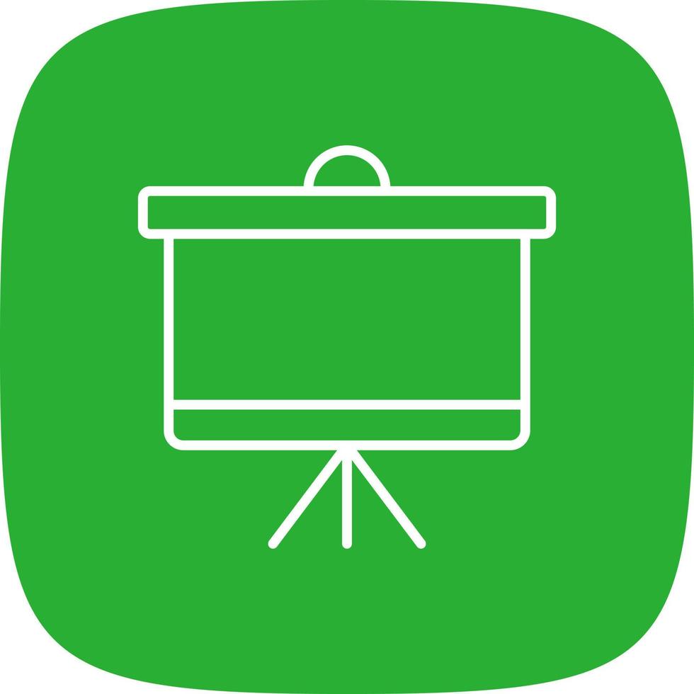 Projector Screen Creative Icon Design vector