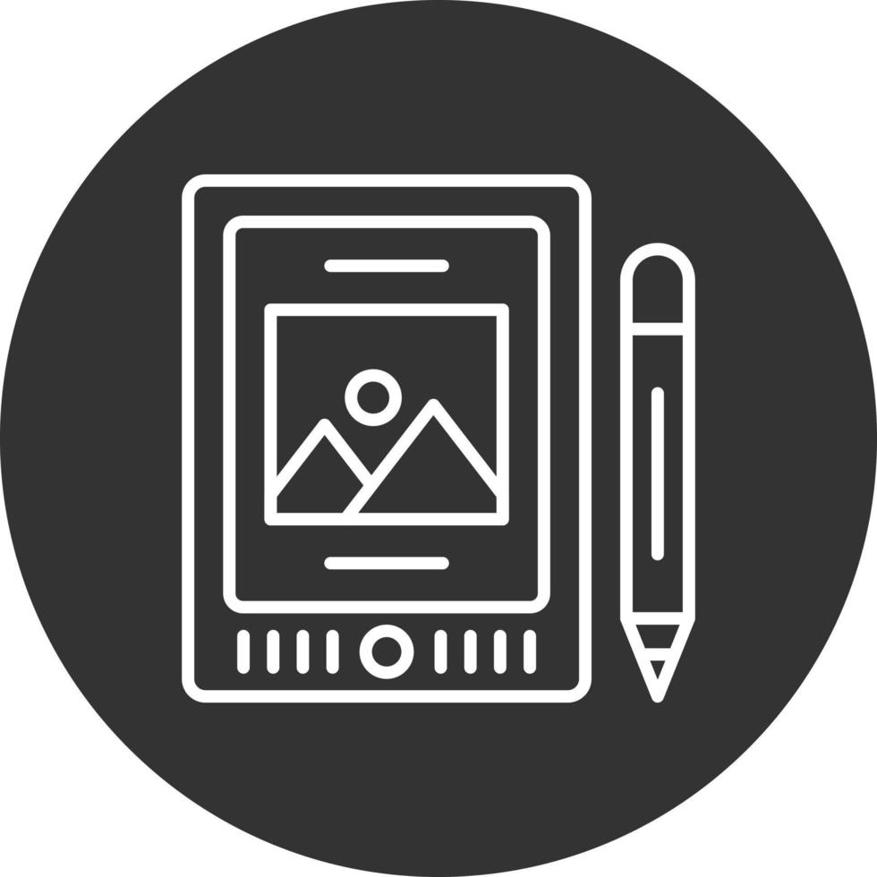 Pen Tablet Creative Icon Design vector