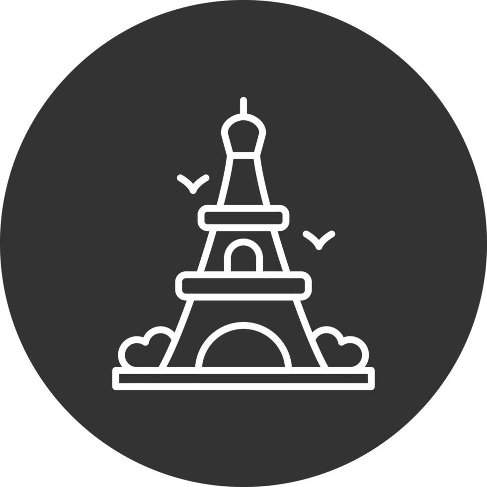 Eiffel Tower Creative Icon Design vector