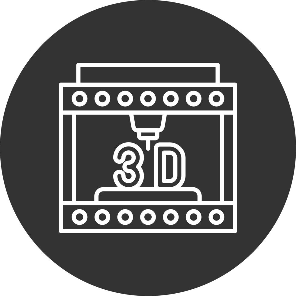 3d Printing Creative Icon Design vector