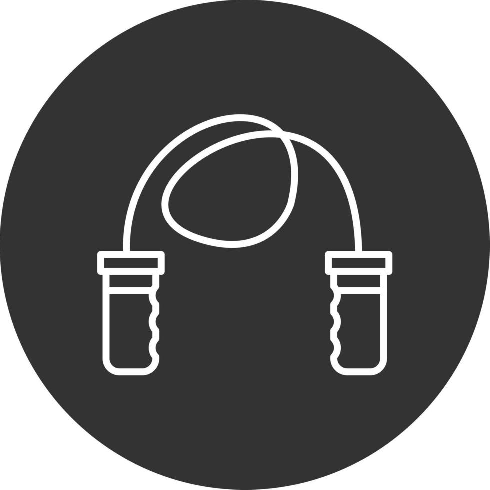 Skipping Rope Creative Icon Design vector