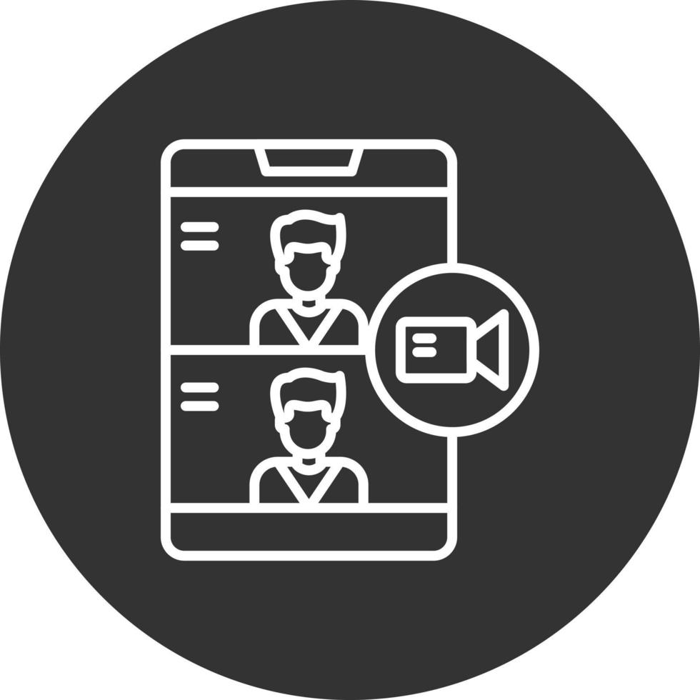 Videocall Creative Icon Design vector