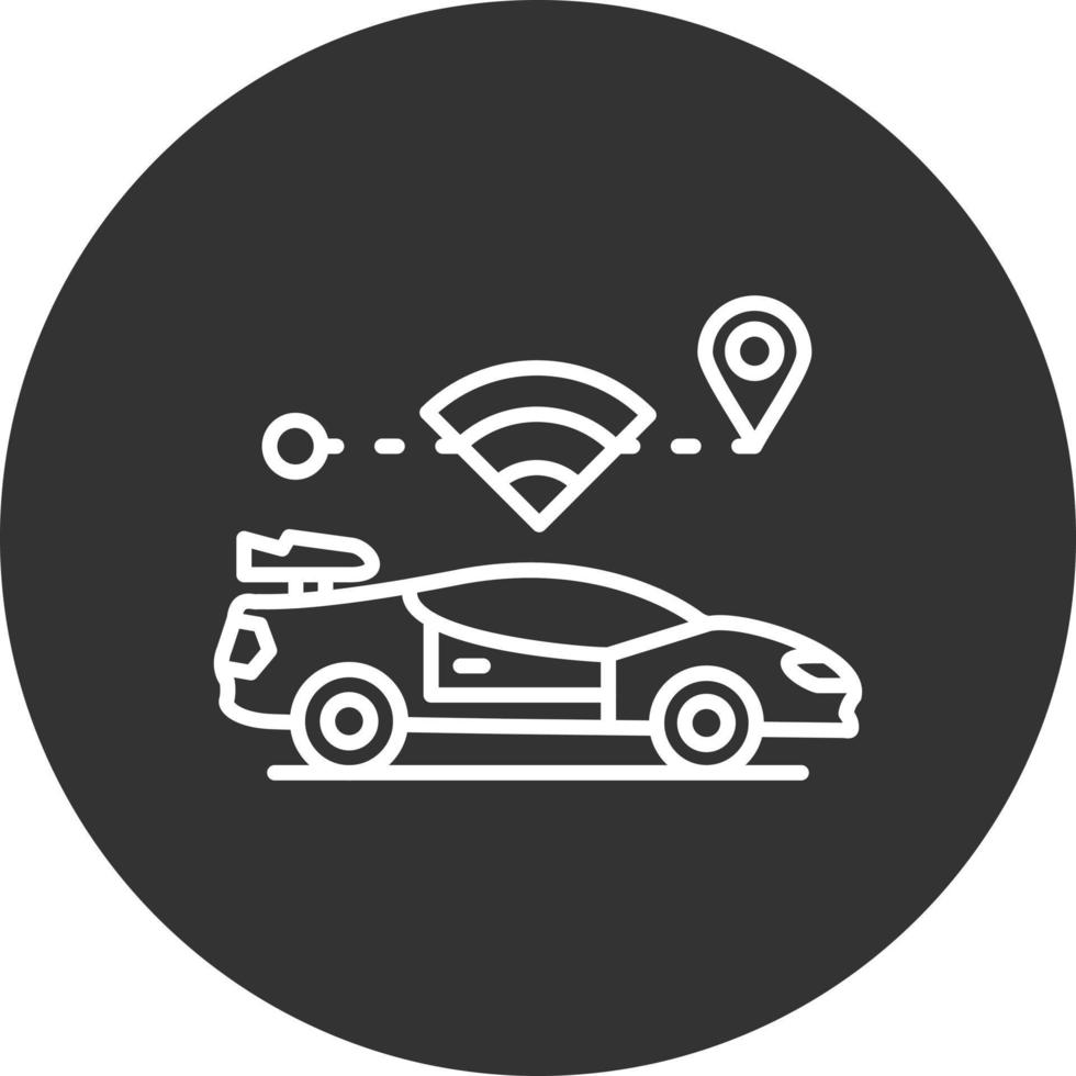 Self Driving Creative Icon Design vector