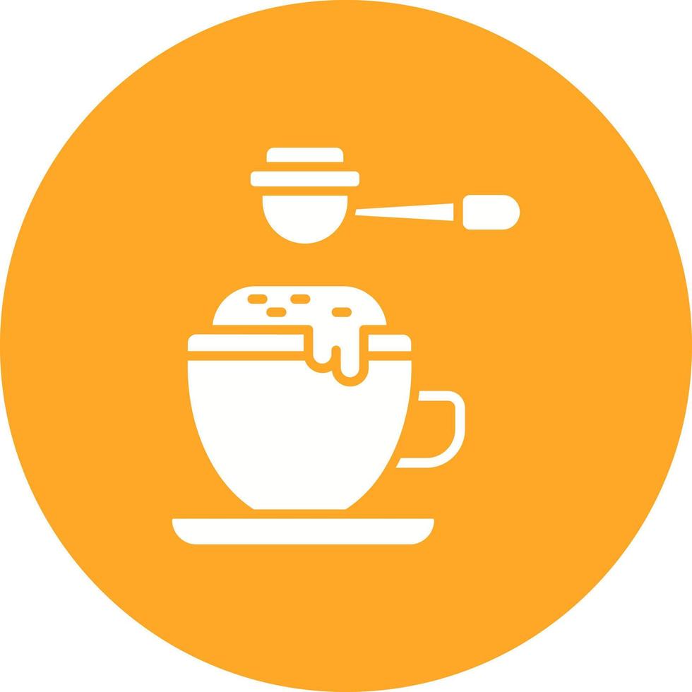 Expresso Glyph Circle Icon vector