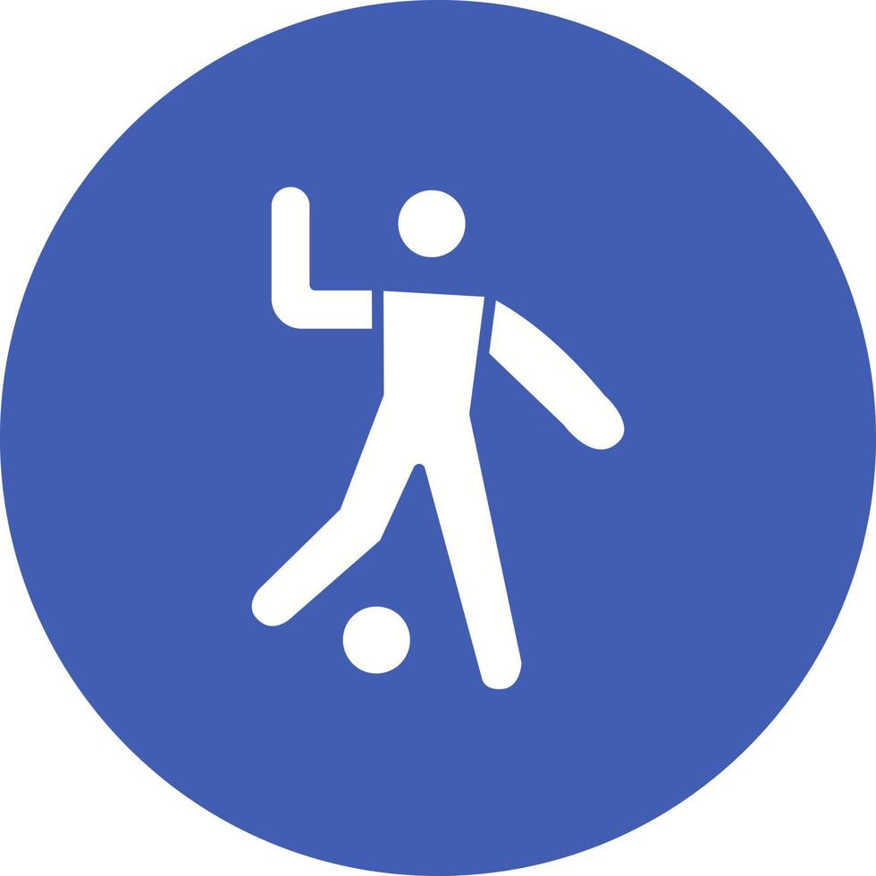 Player Glyph Circle Icon vector