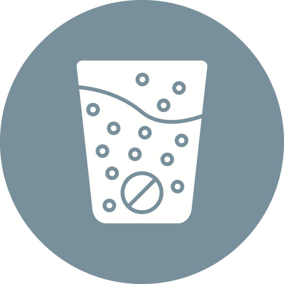 Effervescent Glyph Circle Icon vector