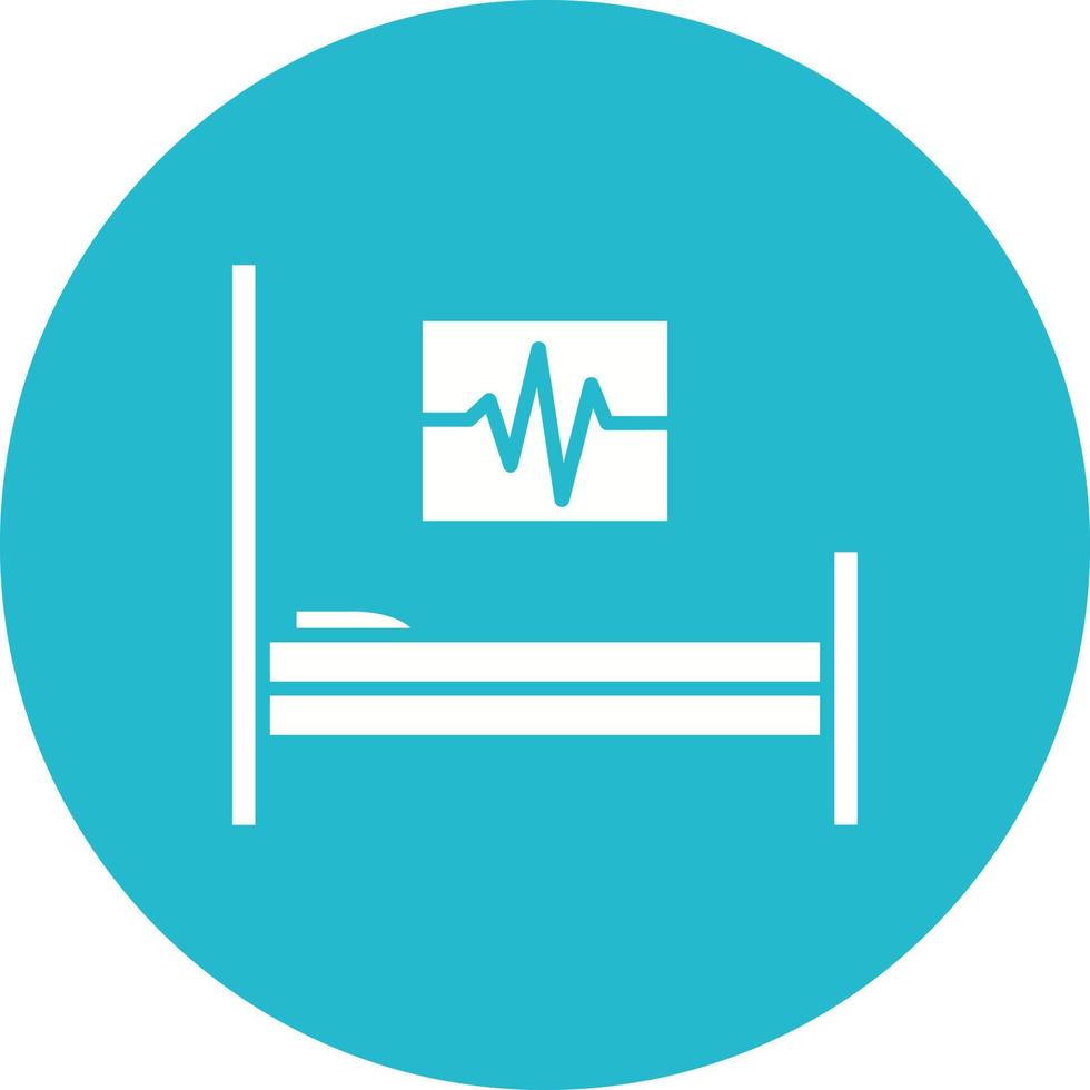 Medical Supervision Glyph Circle Icon vector