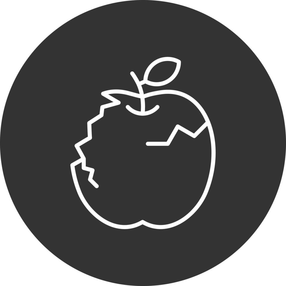 diseño de icono creativo de manzana vector