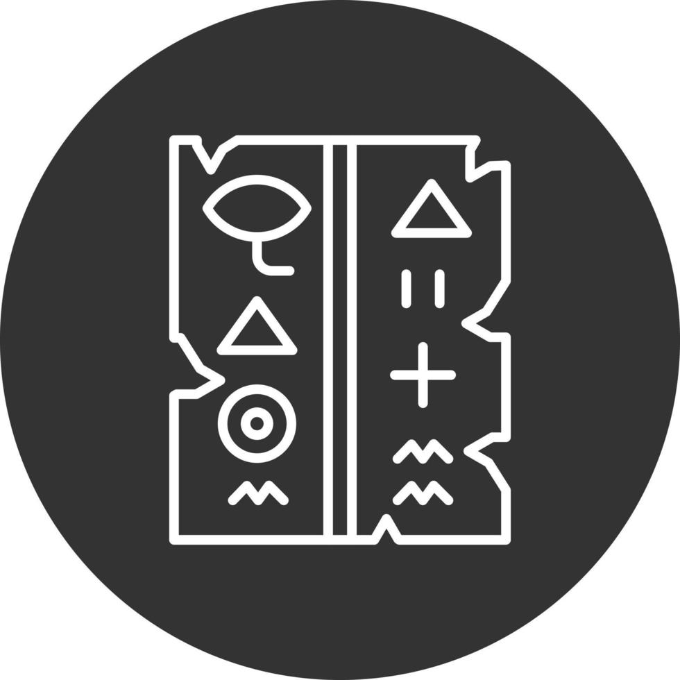 Hieroglyph Creative Icon Design vector