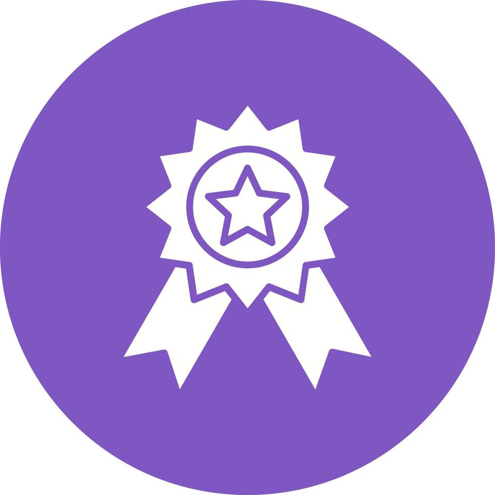 Medal Glyph Circle Icon vector