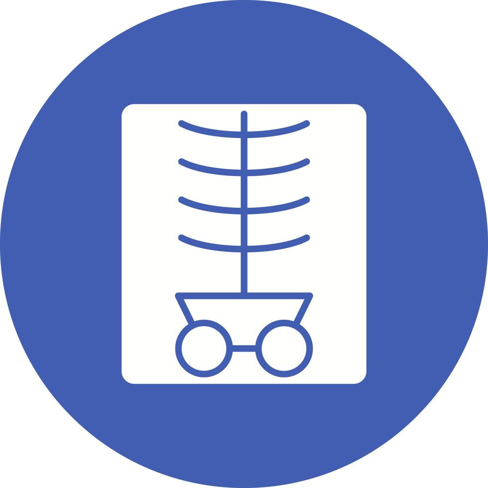 Xray Glyph Circle Icon vector