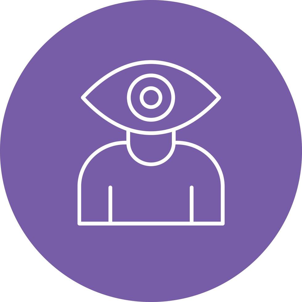 Audience Insight Glyph Circle Icon vector