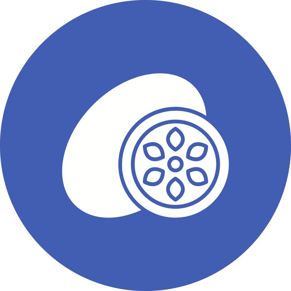 Kiwi Glyph Circle Icon vector