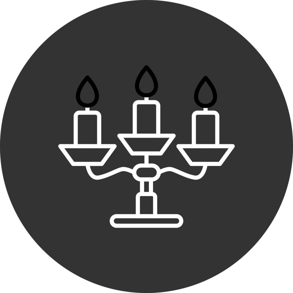 diseño de icono creativo de candelabros vector