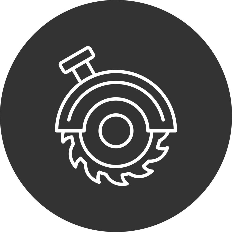 diseño de icono creativo de sierra circular vector