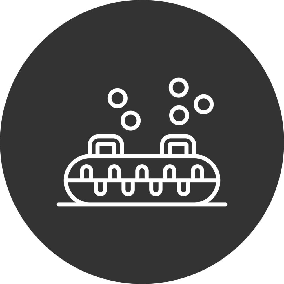 Inflatable Sled Creative Icon Design vector