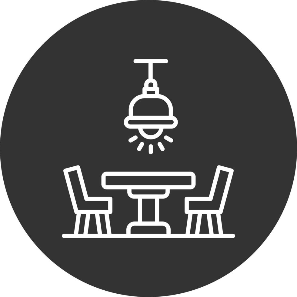 Dining Table Creative Icon Design vector