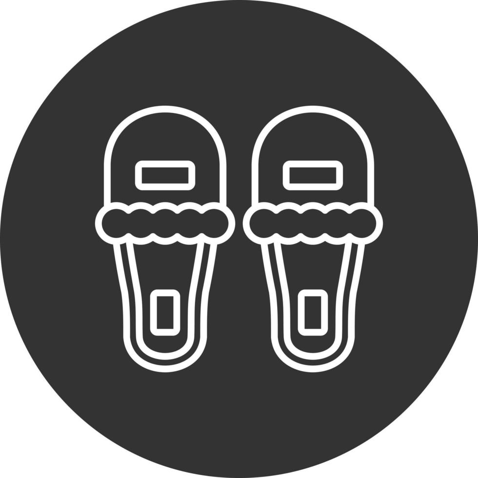 Slippers Creative Icon Design vector