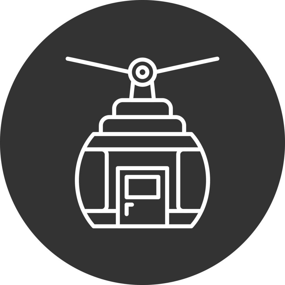 Cable Car Creative Icon Design vector
