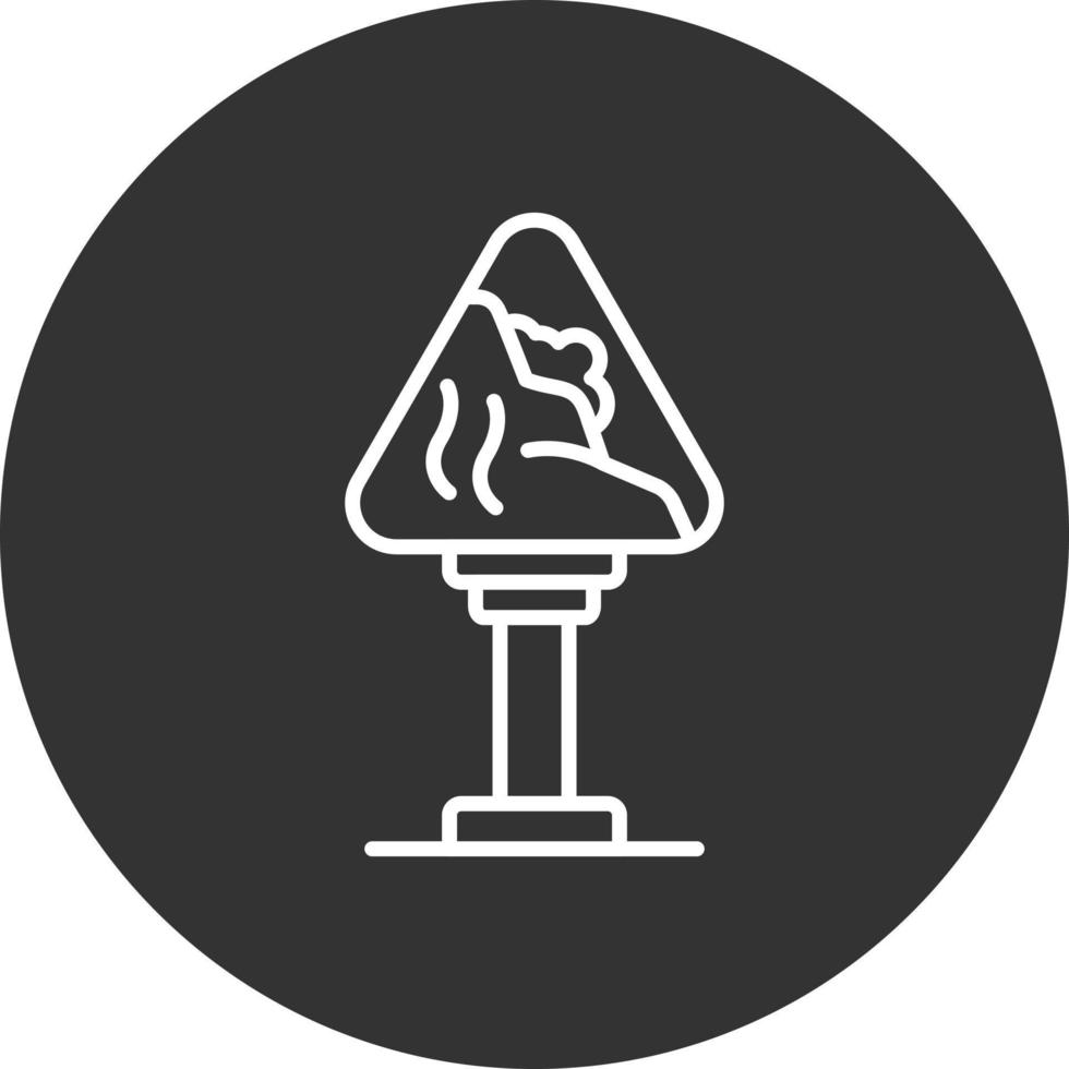 Avalanche Sign Creative Icon Design vector
