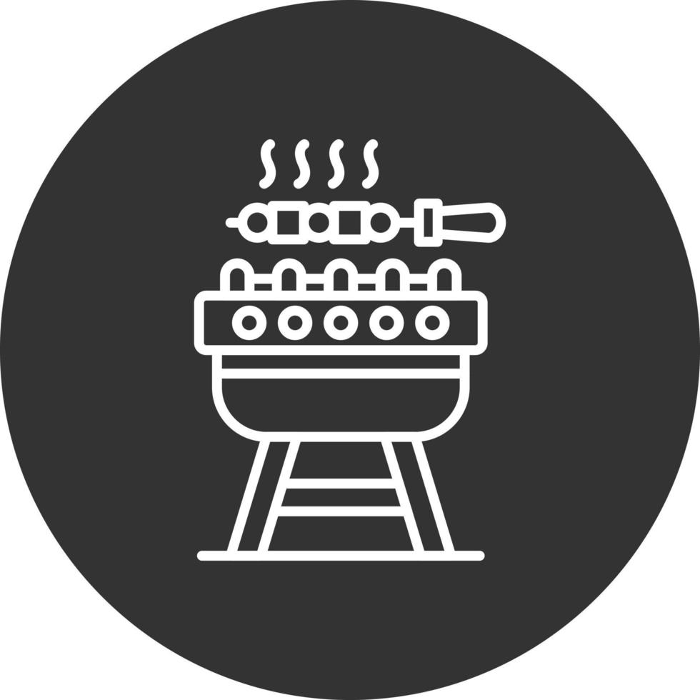 diseño de icono creativo de barbacoa vector