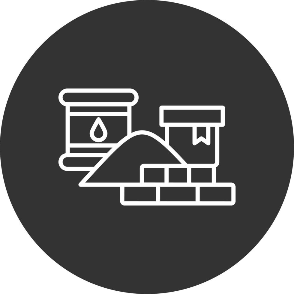Raw Materials Creative Icon Design vector