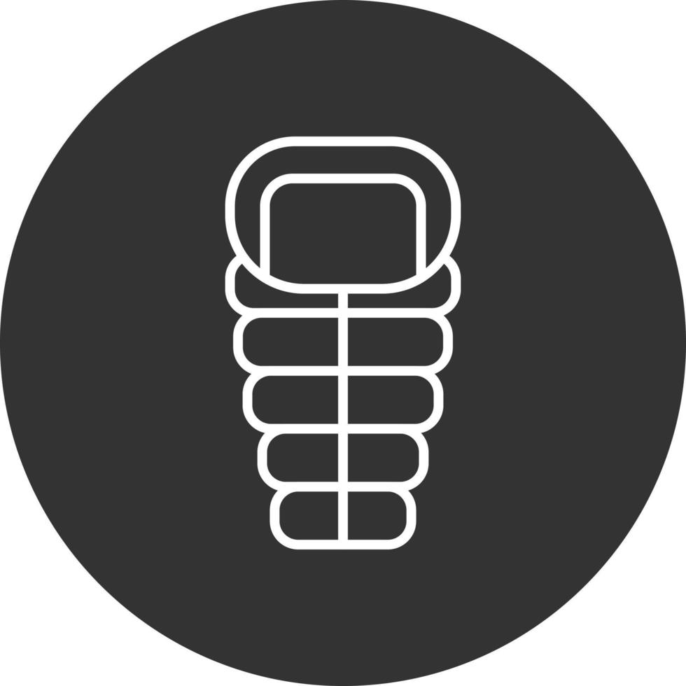Sleeping Bag Creative Icon Design vector