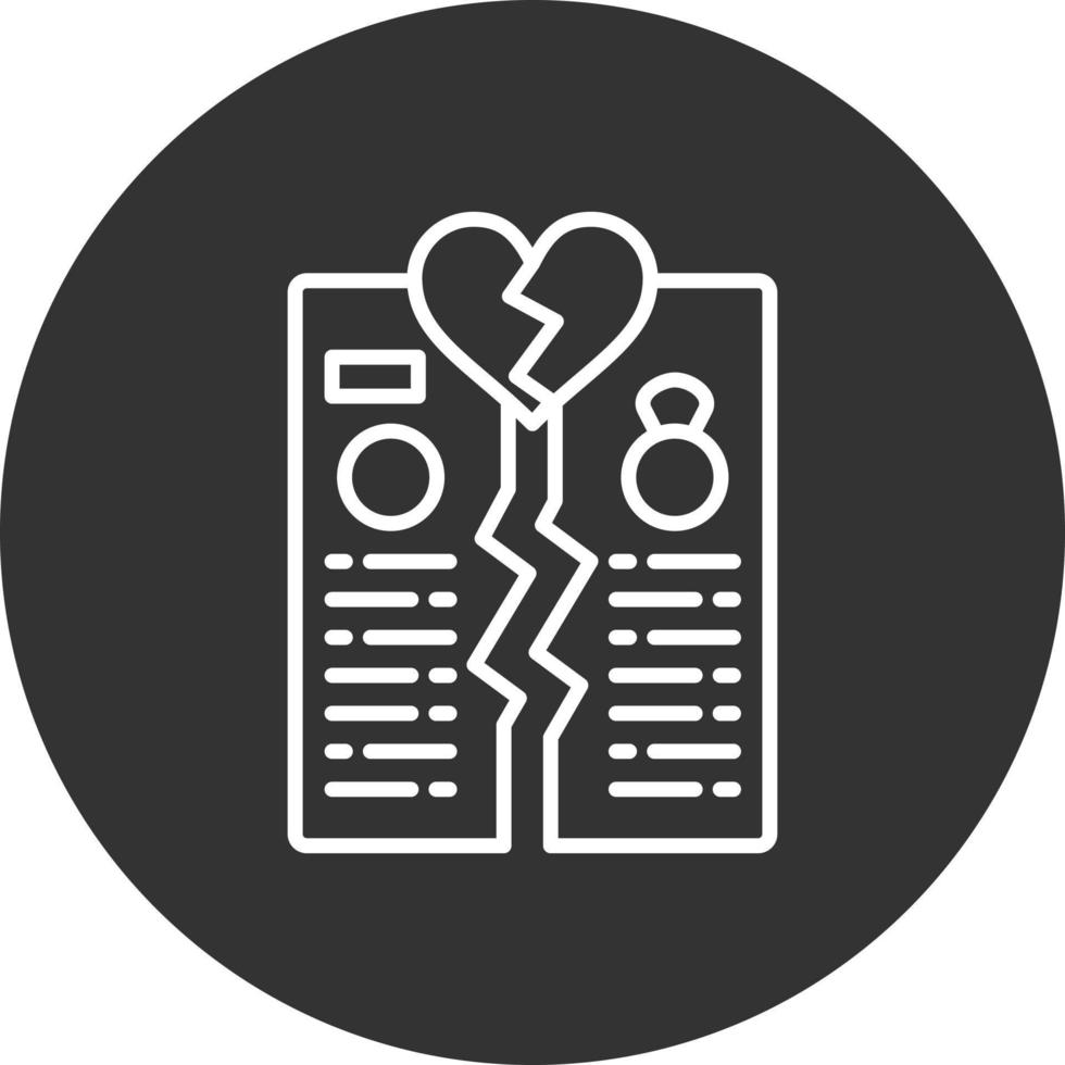 Divorce Creative Icon Design vector