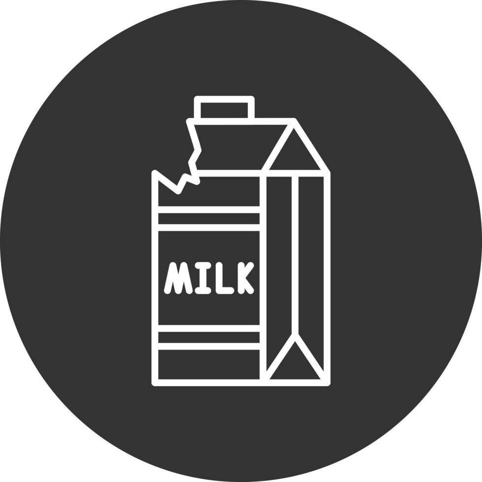 Milk Carton Creative Icon Design vector