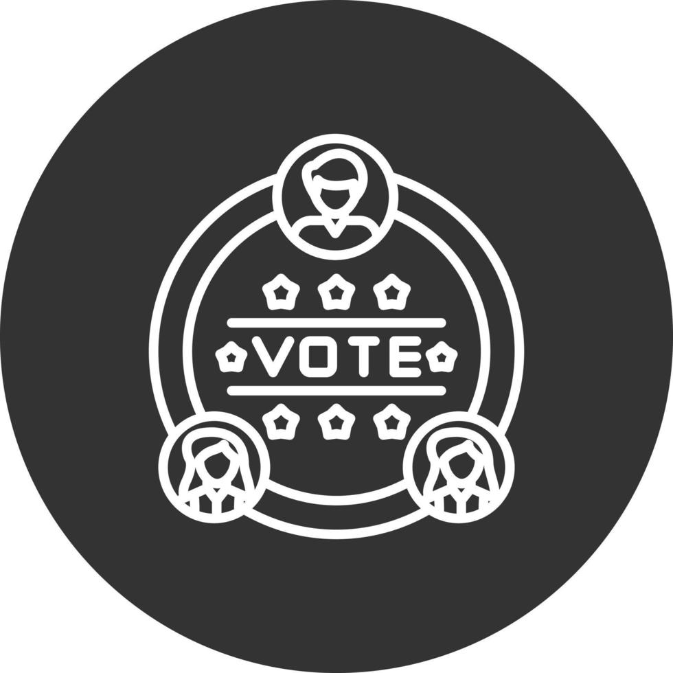 diseño de icono creativo de elecciones vector