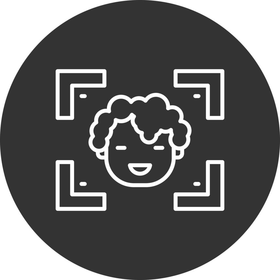 Face Detection Creative Icon Design vector