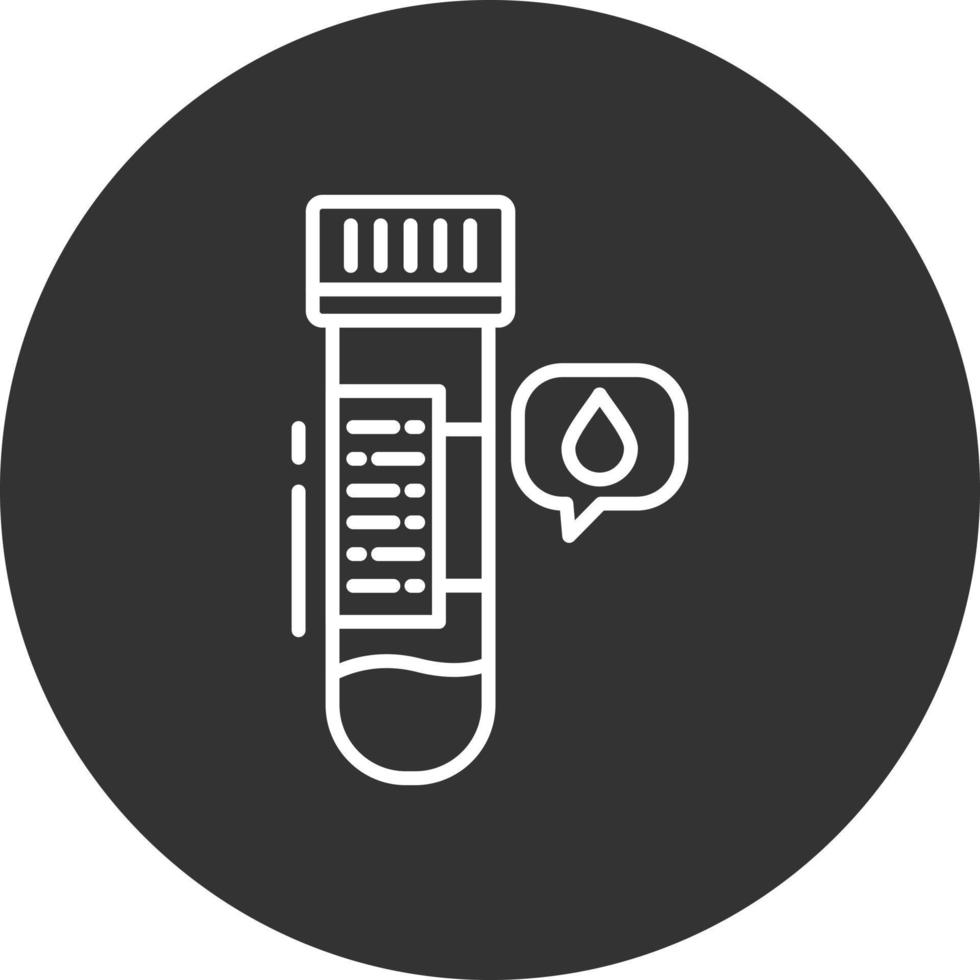Blood Sample Creative Icon Design vector