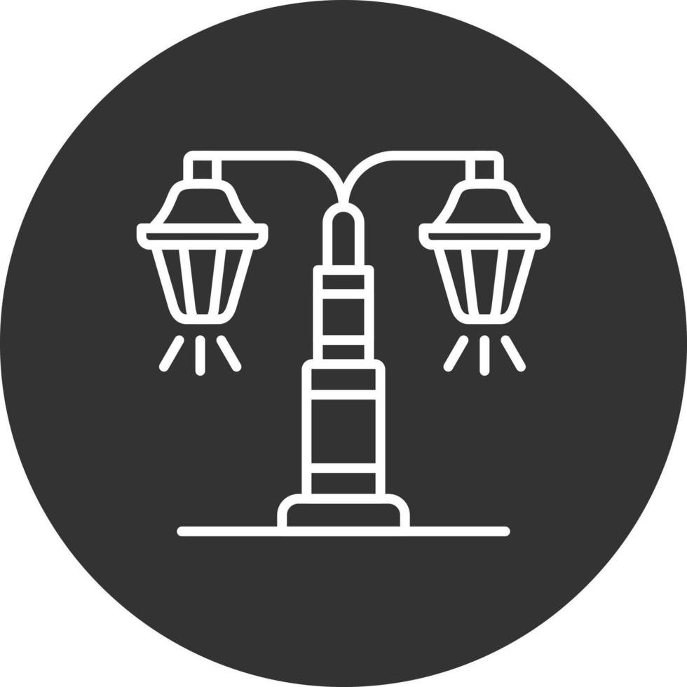 diseño de icono creativo de lámpara de calle vector