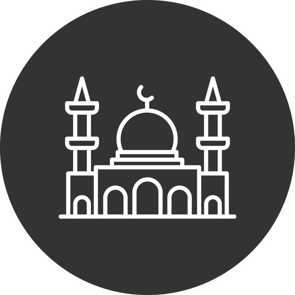 Mosque Creative Icon Design vector