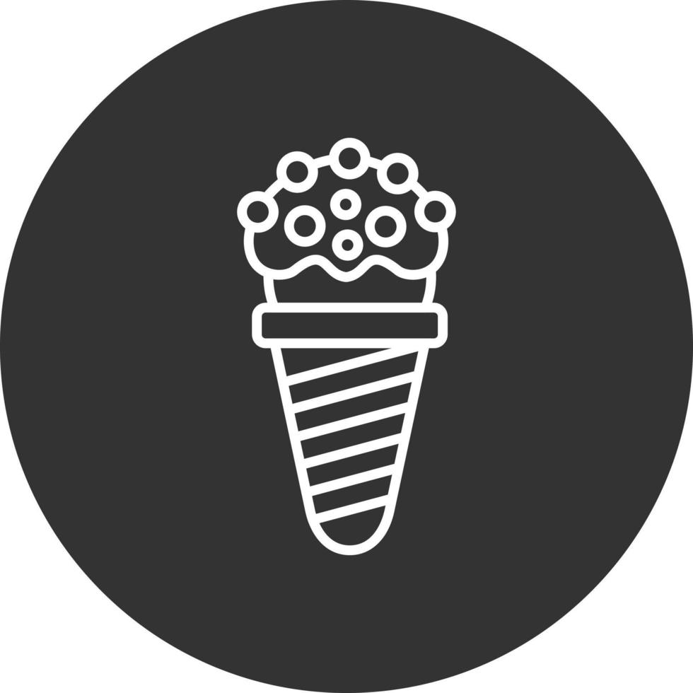 Ice Cream Cone Creative Icon Design vector