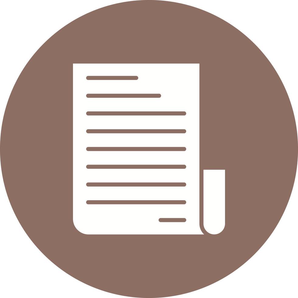 Paper Glyph Circle Icon vector