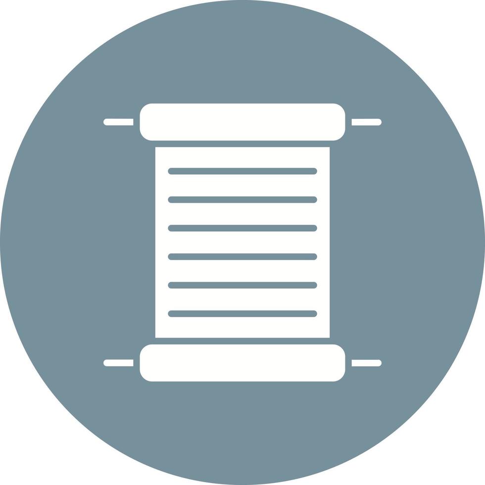 Papyrus Glyph Circle Icon vector