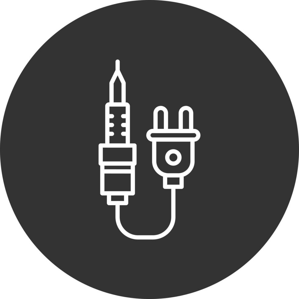 Soldering Iron Creative Icon Design vector