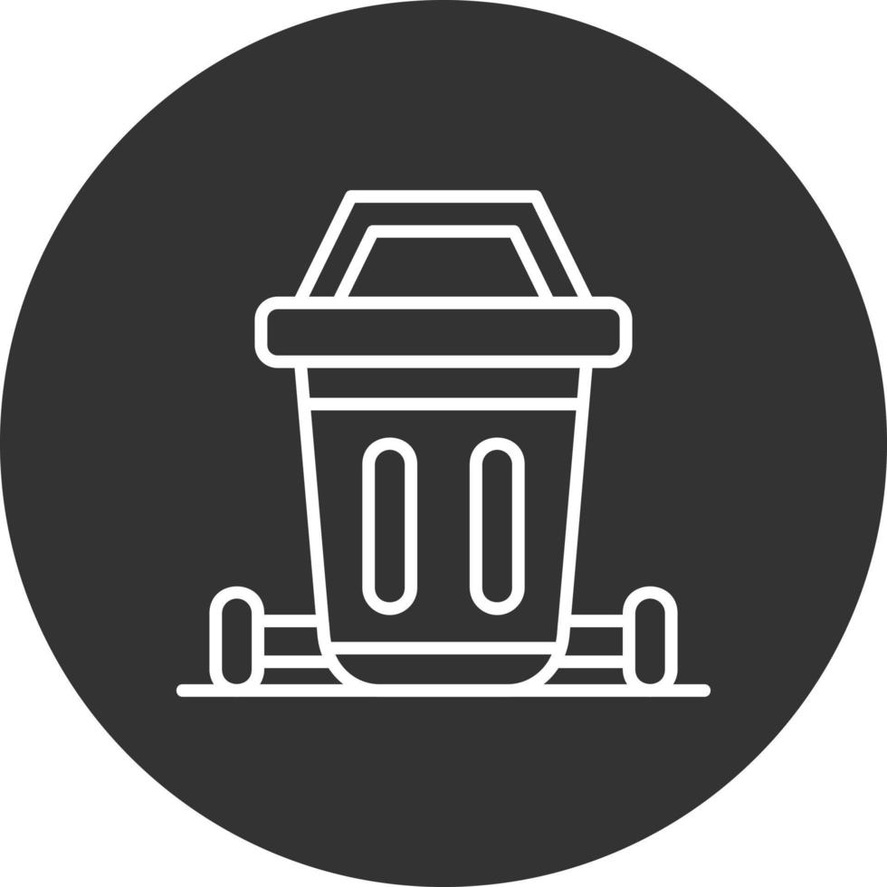 Dustbin Creative Icon Design vector
