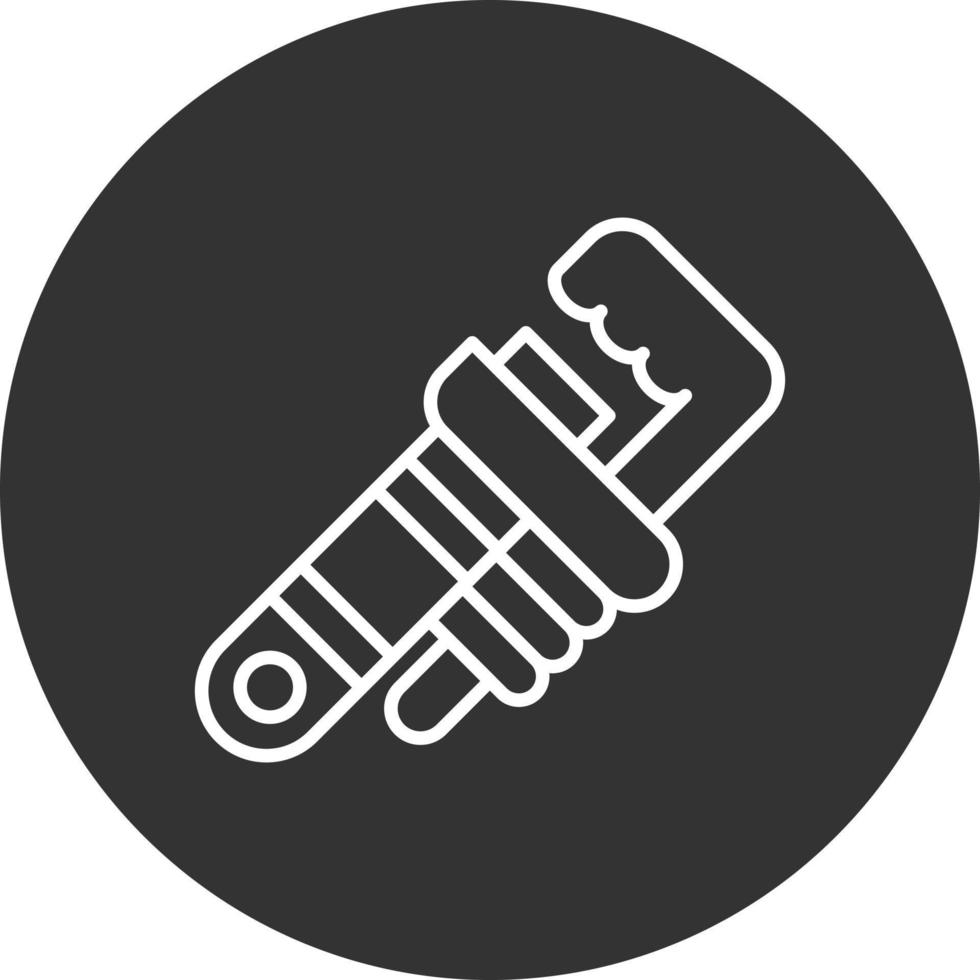 Pipe Wrench Creative Icon Design vector