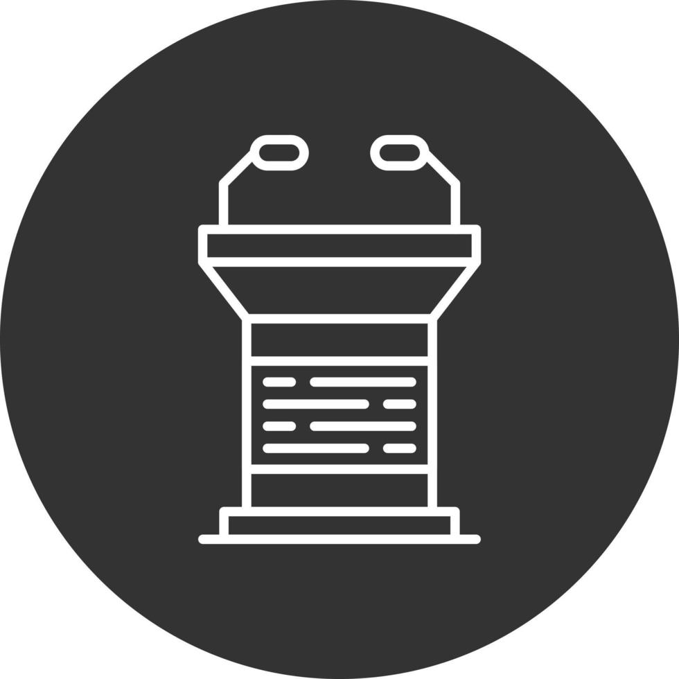 Lectern Creative Icon Design vector