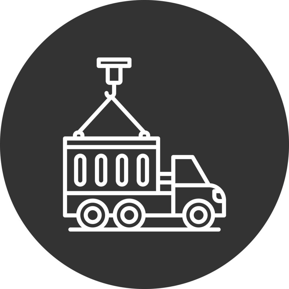 Container Truck Creative Icon Design vector