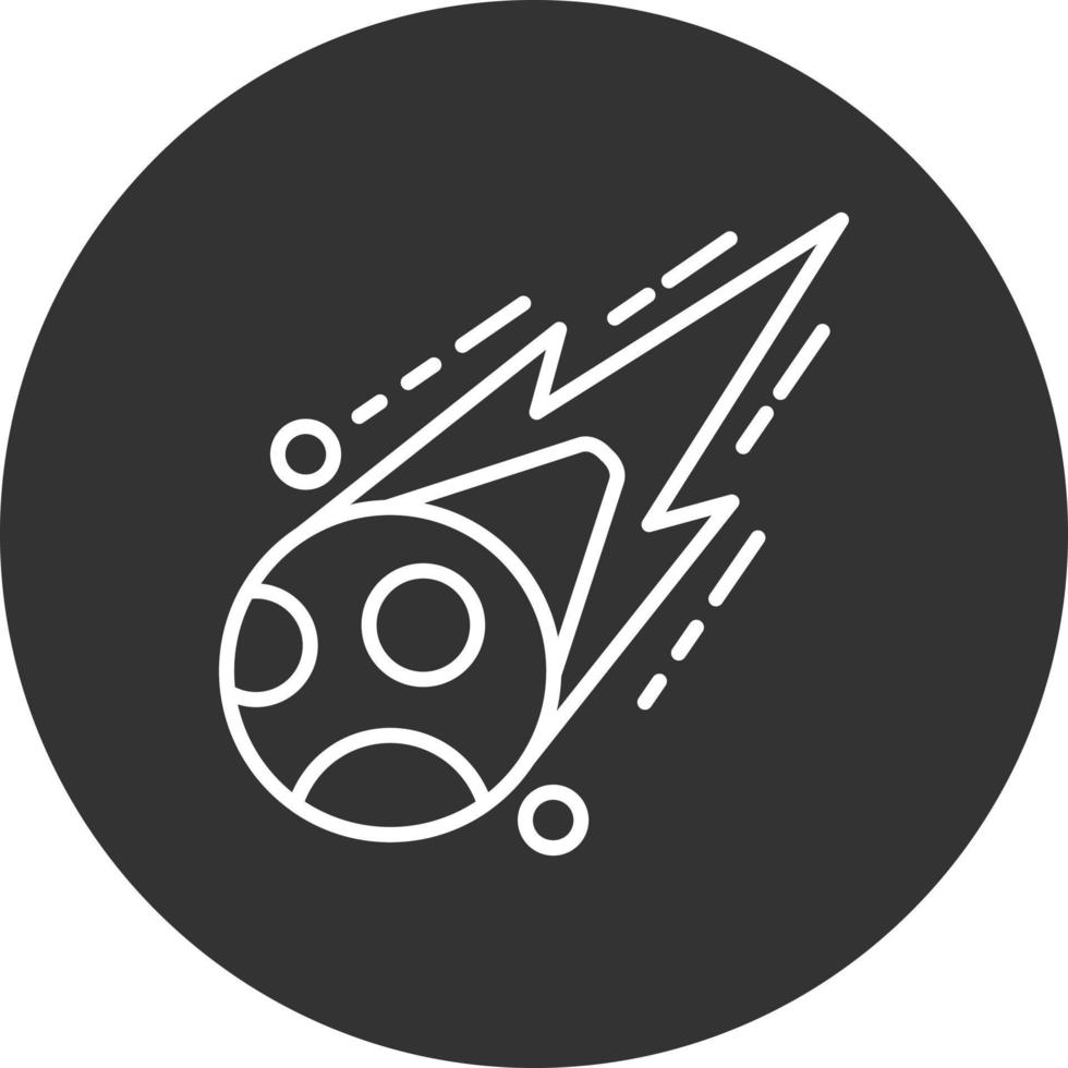 diseño de icono creativo de meteorito vector