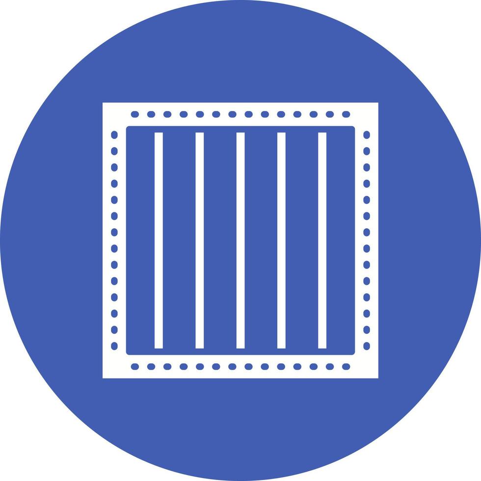 Prison Glyph Circle Icon vector