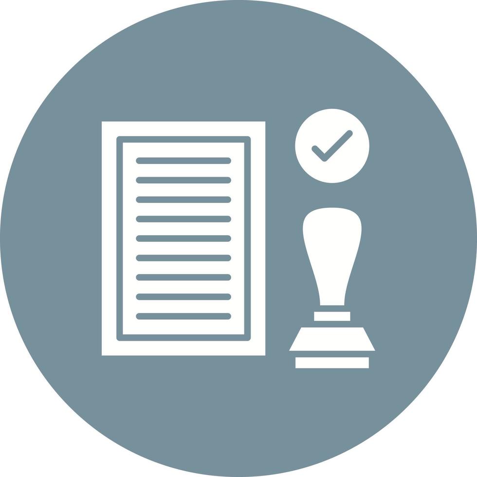 Regulation Glyph Circle Icon vector
