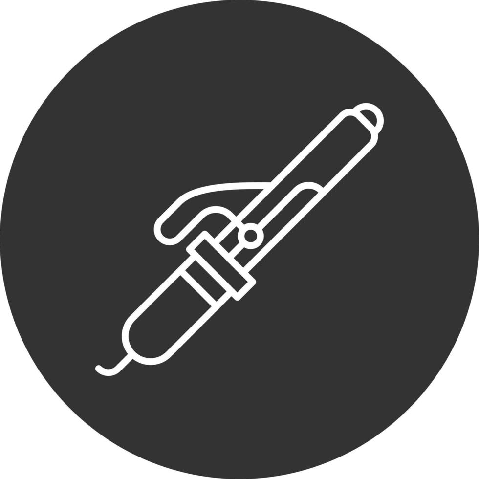 Curling Iron Creative Icon Design vector