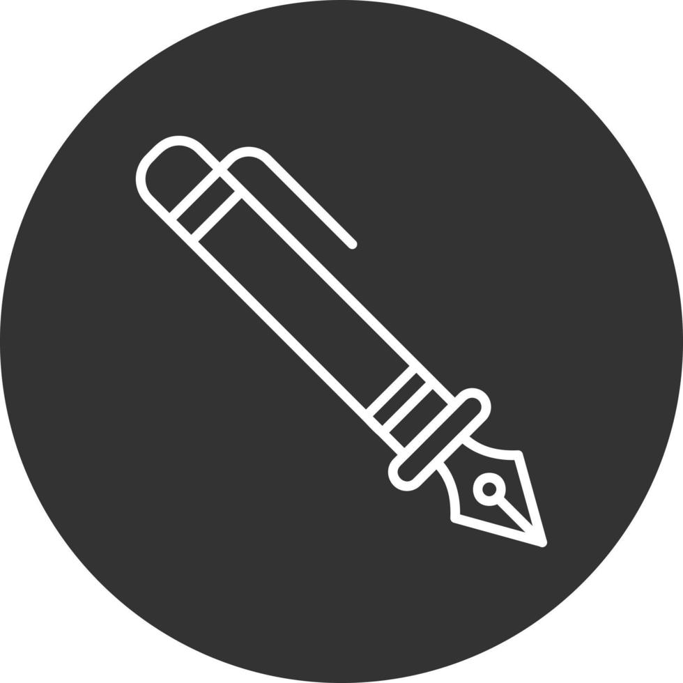 Fountain Pen Creative Icon Design vector