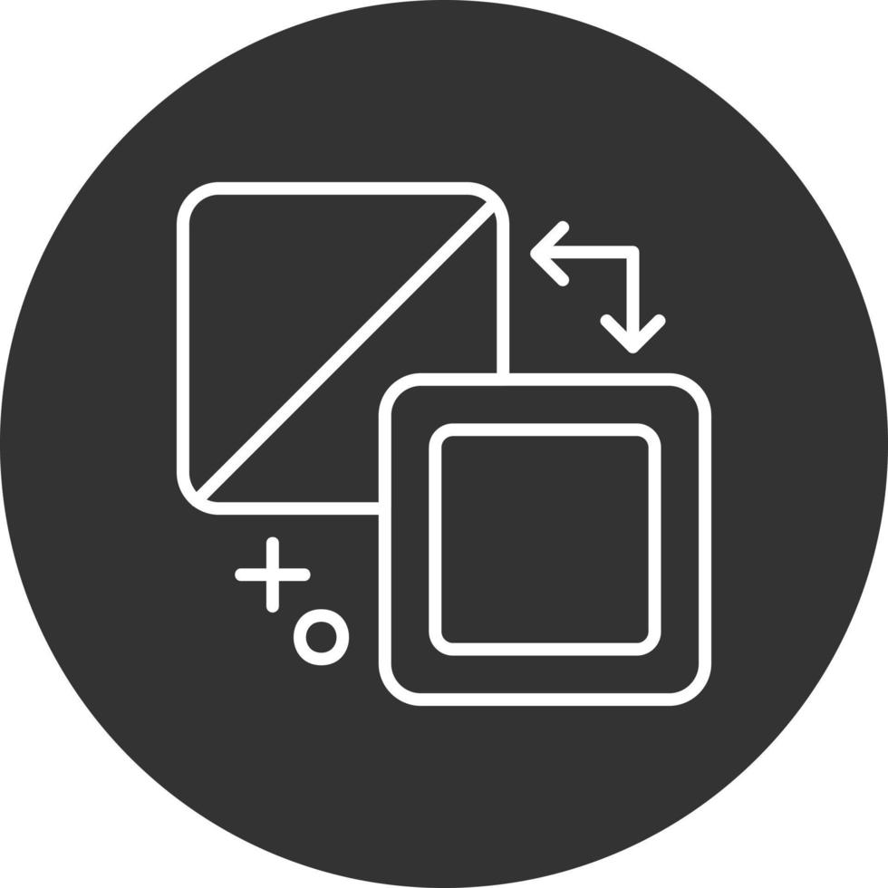 Fill And Stroke Creative Icon Design vector