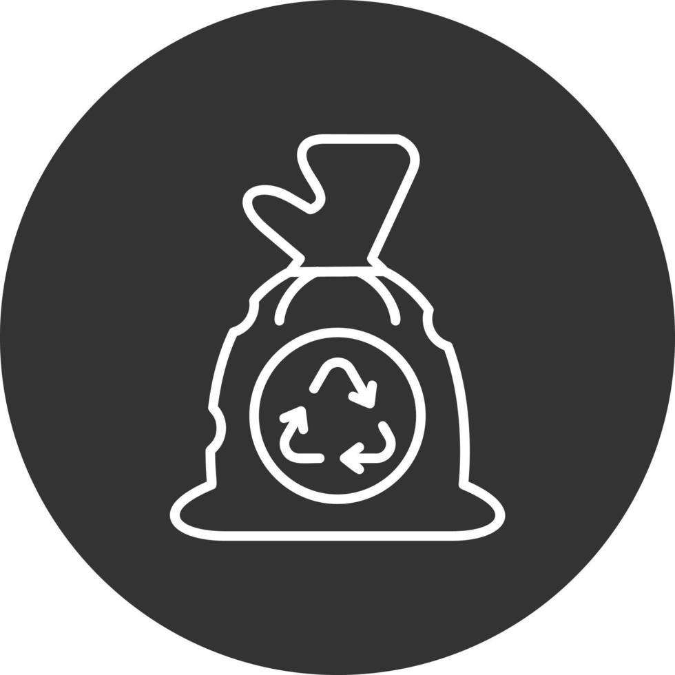 diseño de icono creativo de bolsa de basura vector