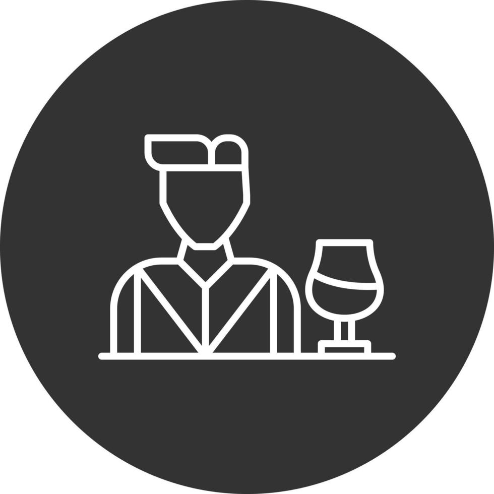 Bartender Creative Icon Design vector